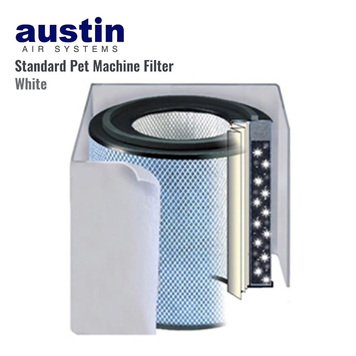 Austin Air Healthmate FR410B Replacement Air Purifier Filter (White) - Image 3