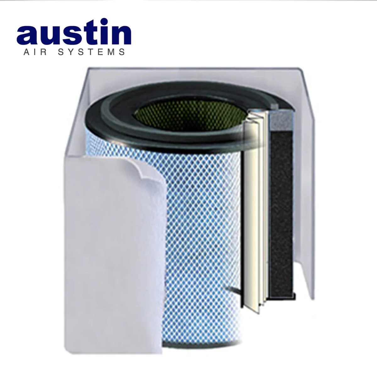 Austin Air Standard FR405B Allergy HEGA Replacement Air Purifier Filter (White) - Image 2