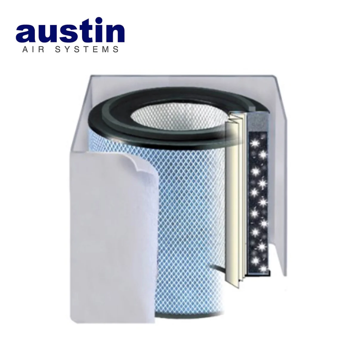 Austin Air Standard FR450B Healthmate Plus Replacement Air Purifier Filter (White) - Image 2