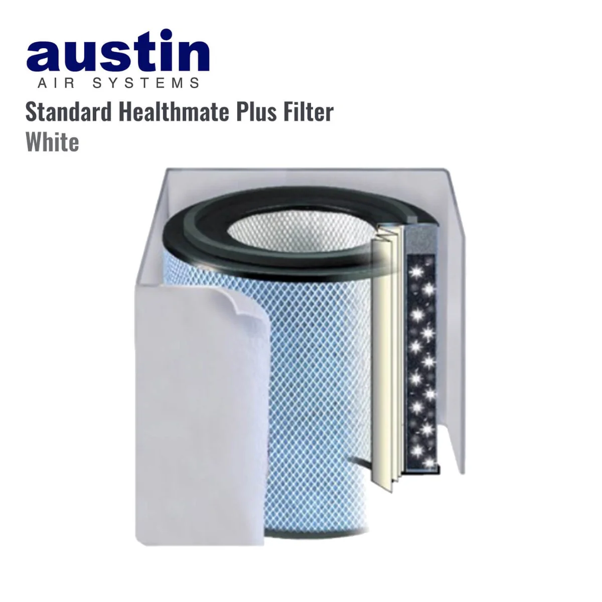 Austin Air Standard FR450B Healthmate Plus Replacement Air Purifier Filter (White) - Image 3
