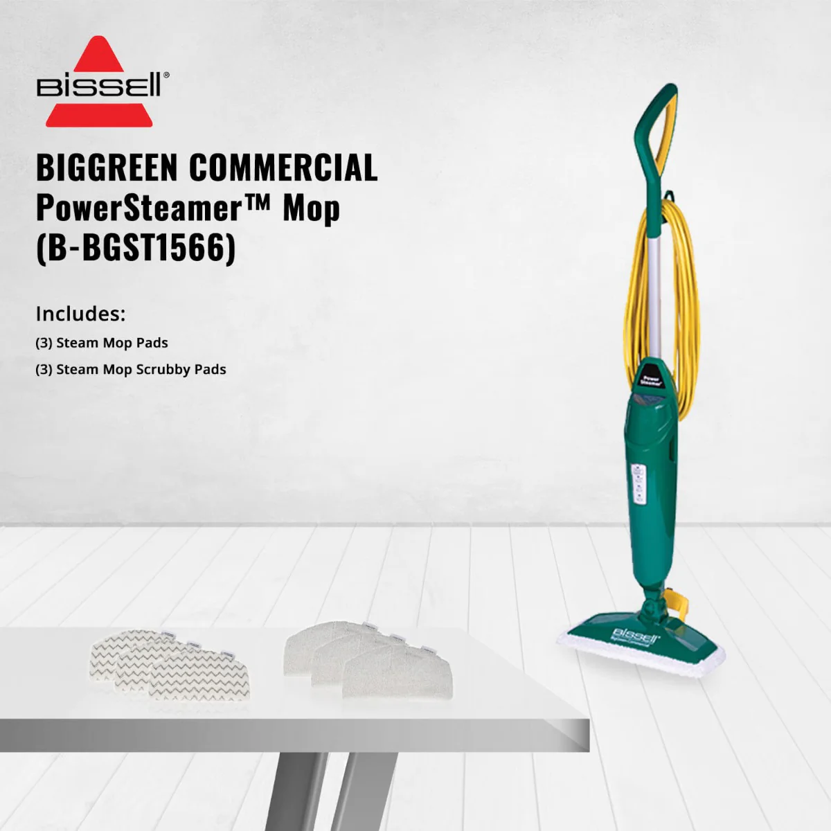 Bissell BigGreen Commercial Power Steamer Mop - Image 3