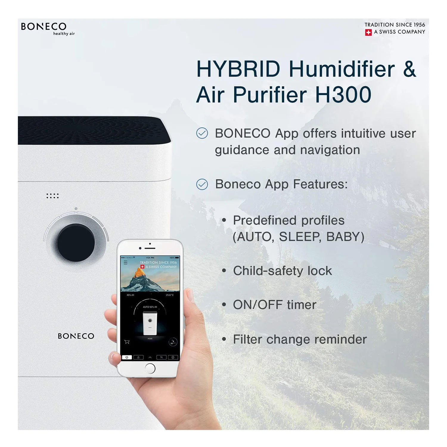 Boneco Hybrid Humidifier & Air Purifier H300 - Image 8