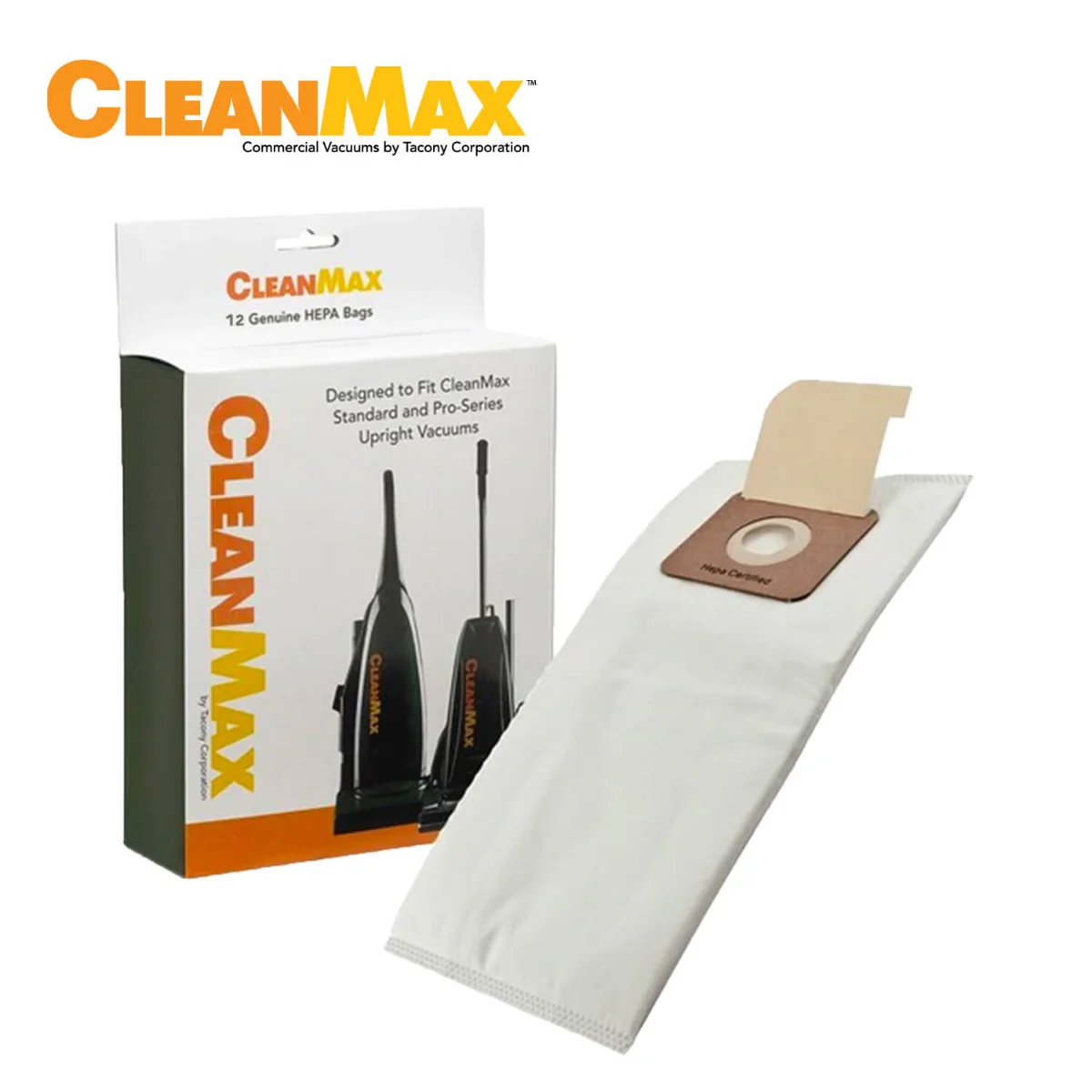CleanMax Standard Pro and Nitro Series Paper Bag (CMP-12) -12 Pack - Image 2