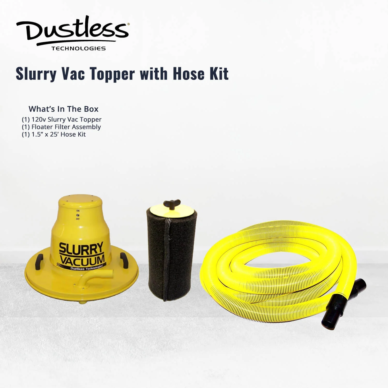 Dustless Slurry Vacuum Topper with Hose - Image 4