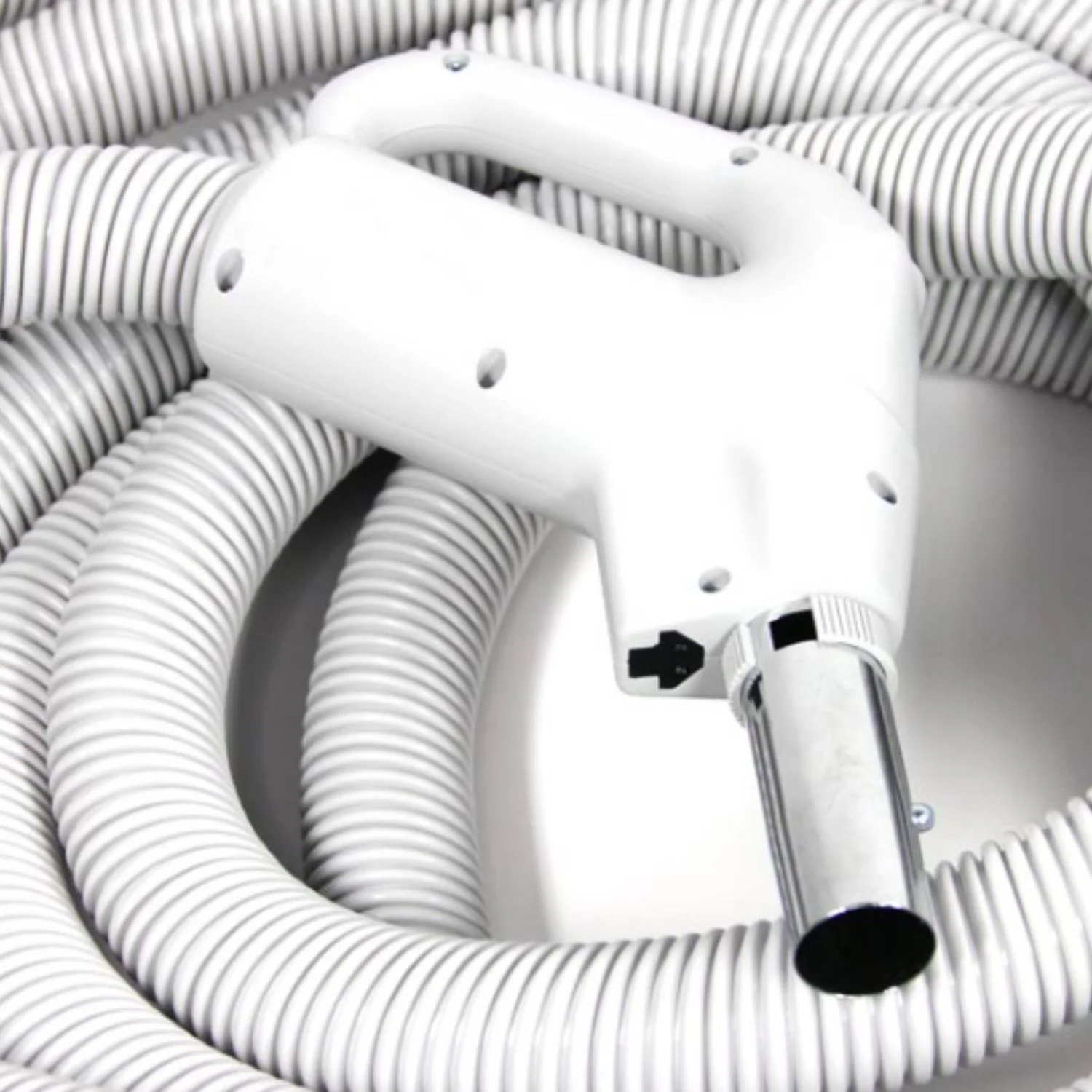 Central Vacuum Electric Hose- 30 Foot Direct Connect- Fits Button Lock and Friction Fit - Image 6