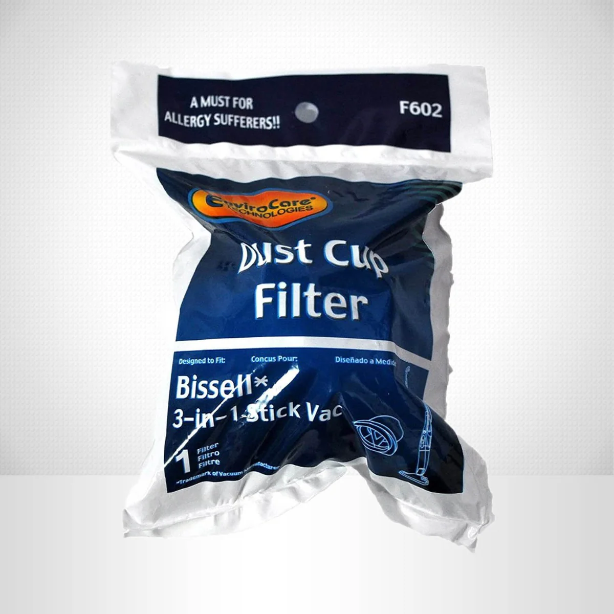 Envirocare Bissell 3-in-1 Stick Vac Dust Cup Filter (F602) - Image 4