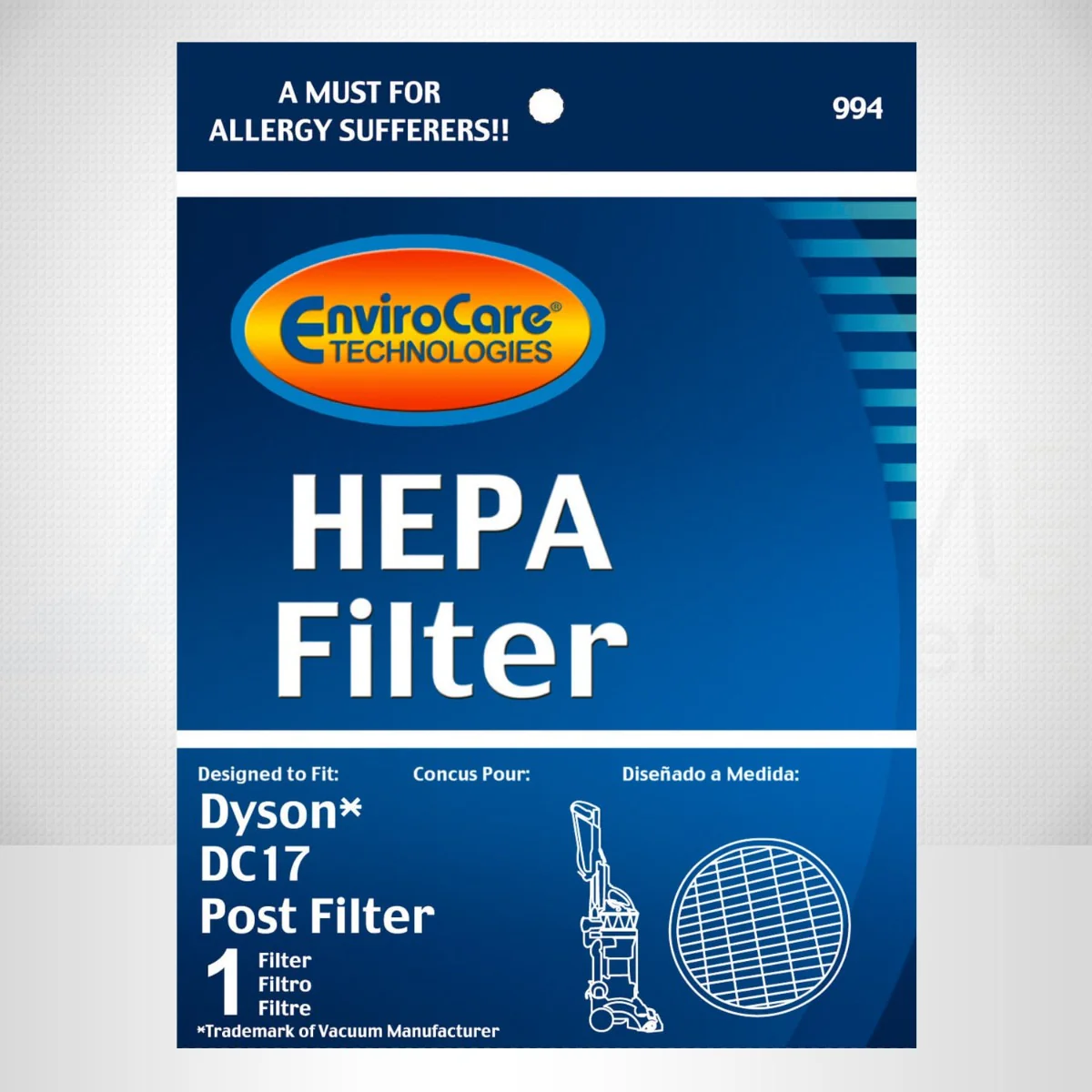 EnviroCare Dyson Replacement Post Motor Vacuum Filter for DC17 (F994) - Image 3