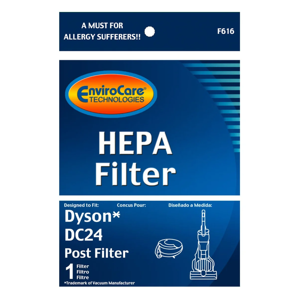 EnviroCare Dyson Replacement Post Motor Vacuum Filter for DC24 (F616) - Image 5