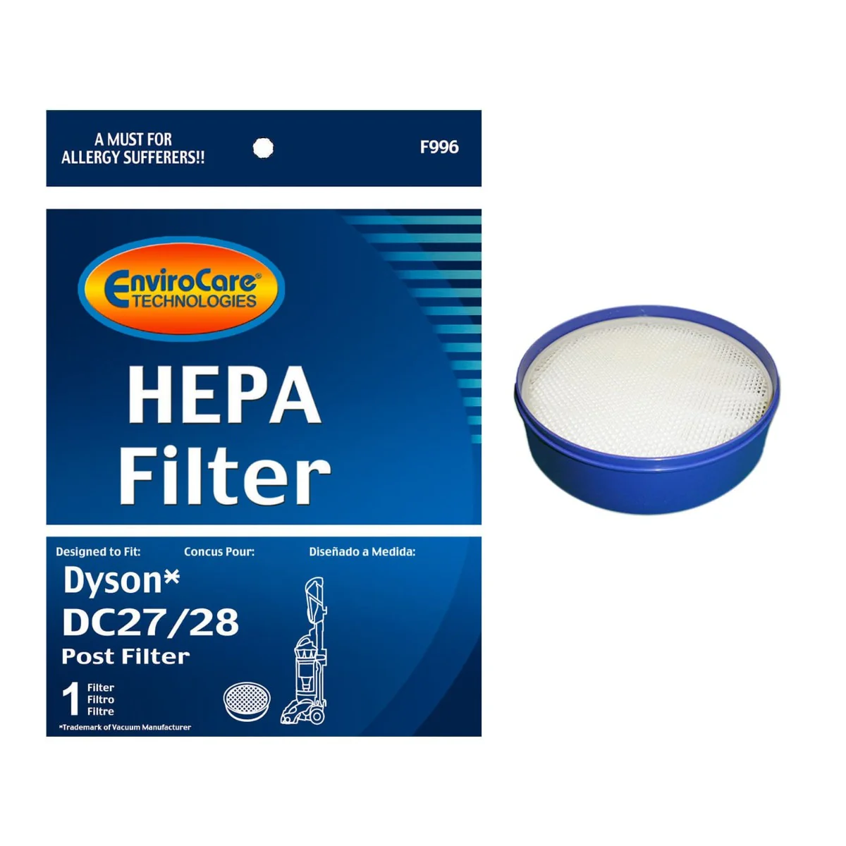 EnviroCare Dyson Replacement Post Motor Vacuum Filter for DC27 DC28 (F996) - Image 4