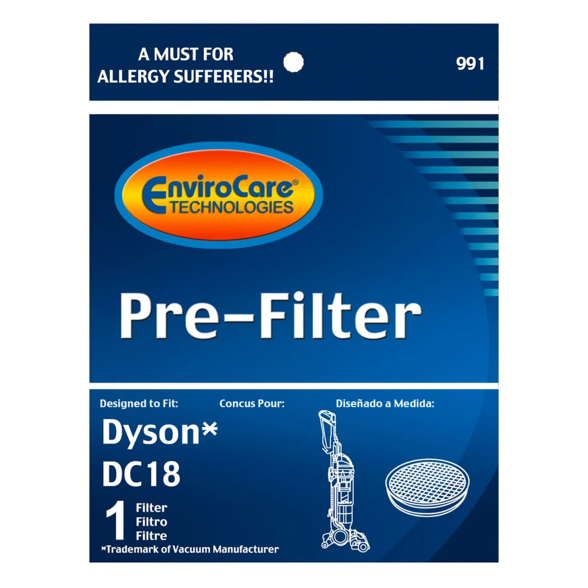EnviroCare Dyson Replacement Pre Motor Vacuum Filter for DC18 (F991) - Image 6