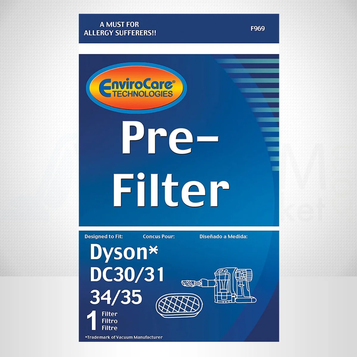 EnviroCare Dyson Replacement Pre Motor Vacuum Filter for DC 30 DC 31 DC 34 and DC 35 (F969) - Image 4