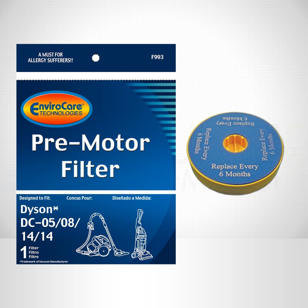 EnviroCare Dyson Replacement Pre Motor Vacuum Filter for DC05 DC08 DC14 DC15 - Image 2