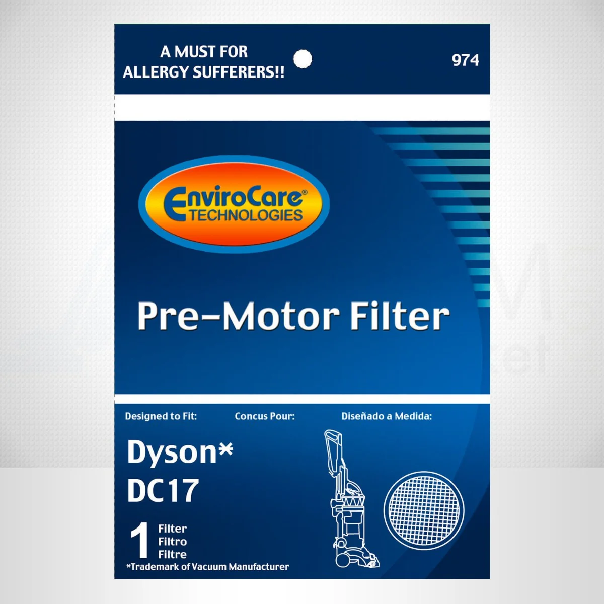 EnviroCare Dyson Replacement Pre Motor Vacuum Filter for DC17 - Image 4