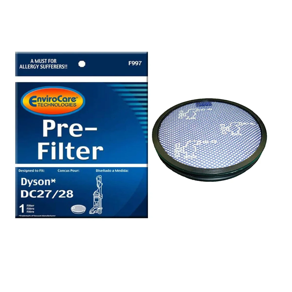 EnviroCare Dyson Replacement Pre Motor Vacuum Filter for DC27 DC28 (F997) - Image 4