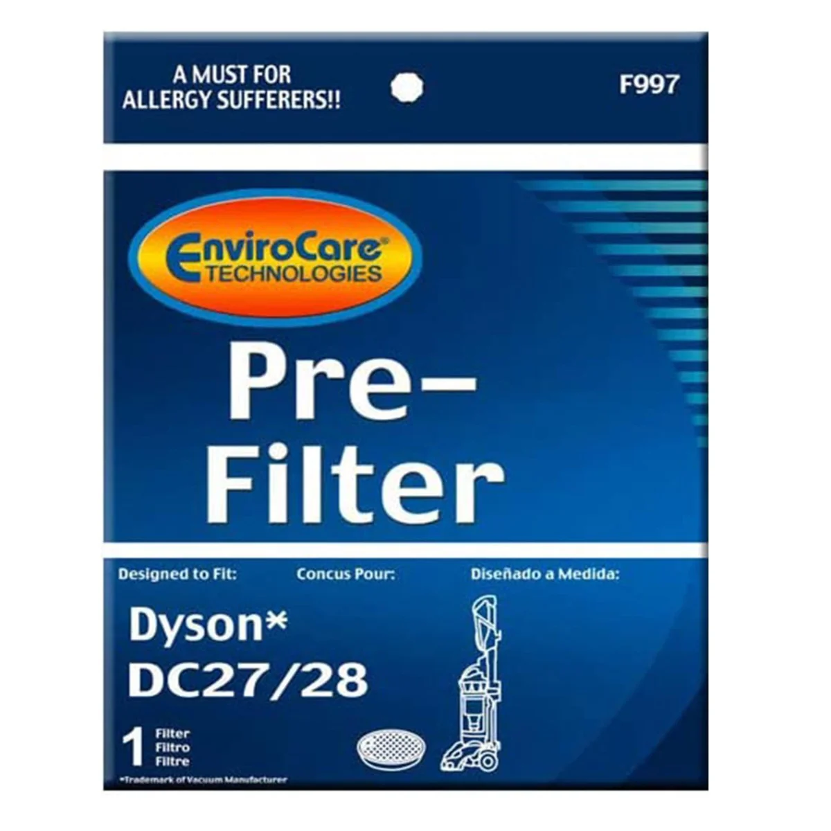 EnviroCare Dyson Replacement Pre Motor Vacuum Filter for DC27 DC28 (F997) - Image 6