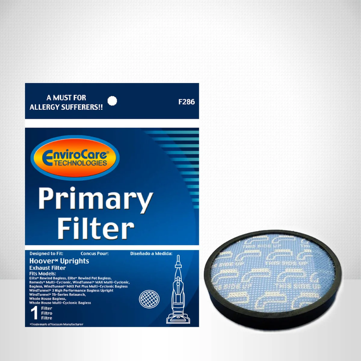 EnviroCare Hoover F286 WindTunnel Primary Exhaust Filter - Image 3