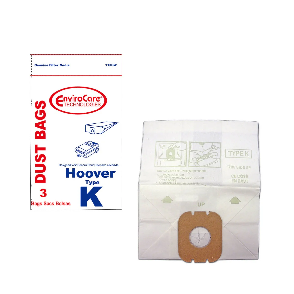 EnviroCare Hoover K Bags (3pk) - Image 2