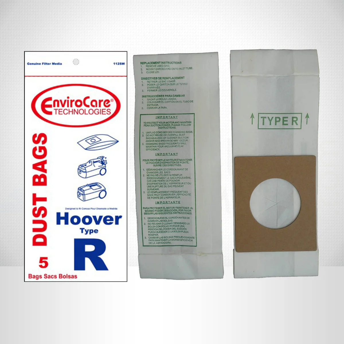 EnviroCare Hoover R Vacuum Bags – 5 Pack - Image 3