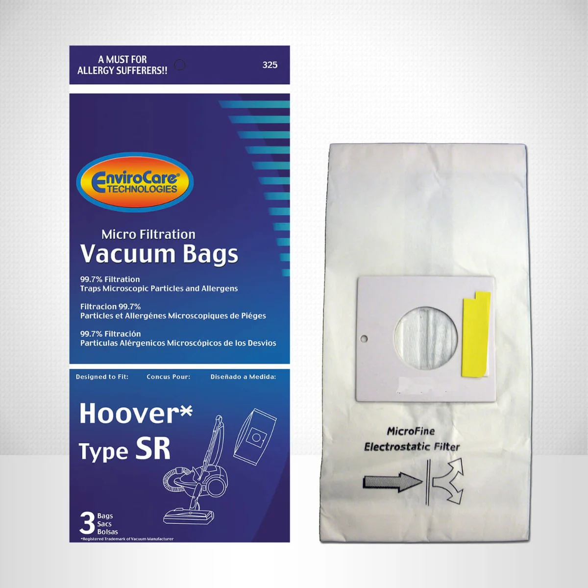 EnviroCare Hoover SR Vacuum Bags – 3 Pack - Image 3