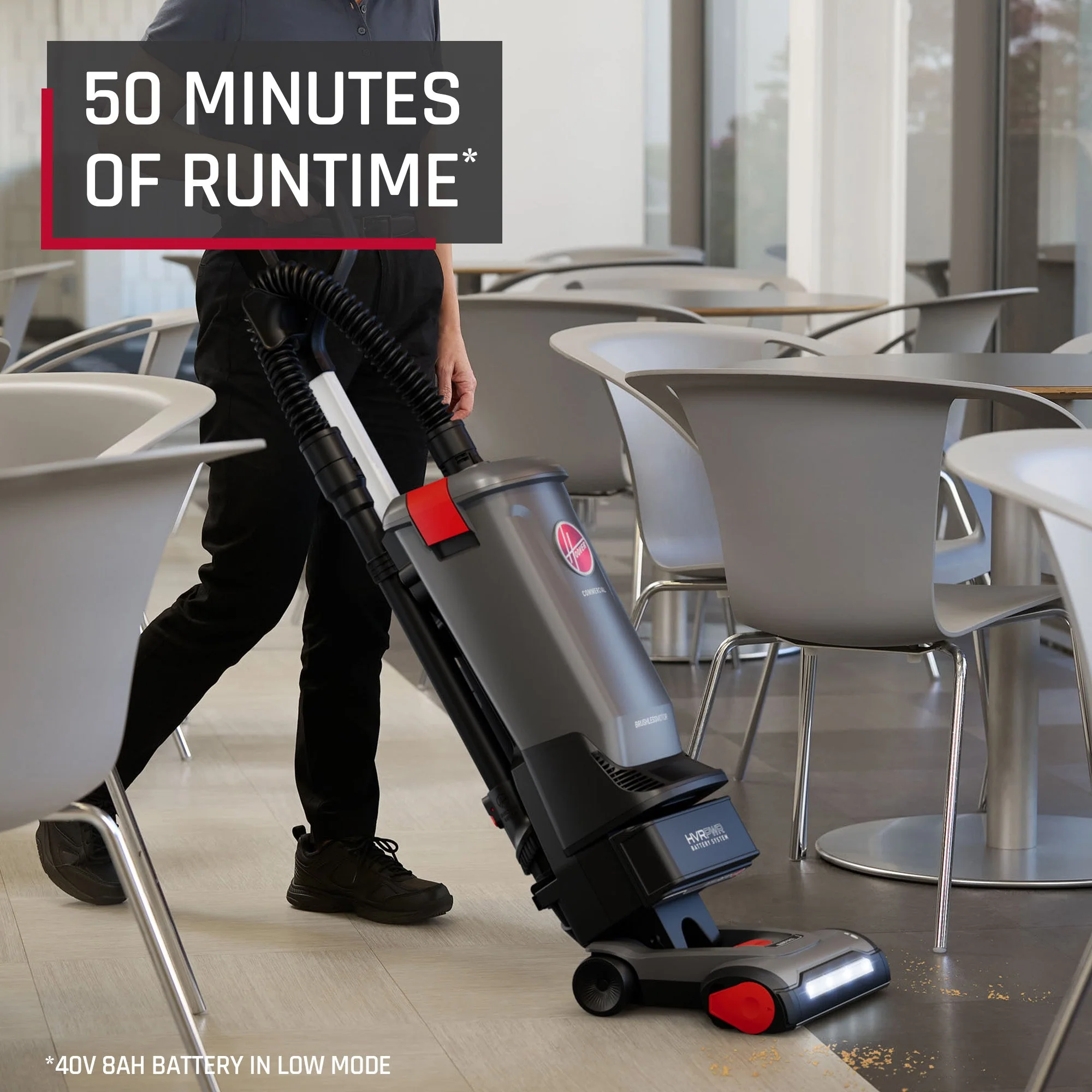 Hoover Commercial HVRPWR 12-Inch 40V Brushless Upright Vacuum CH91600V - Image 12