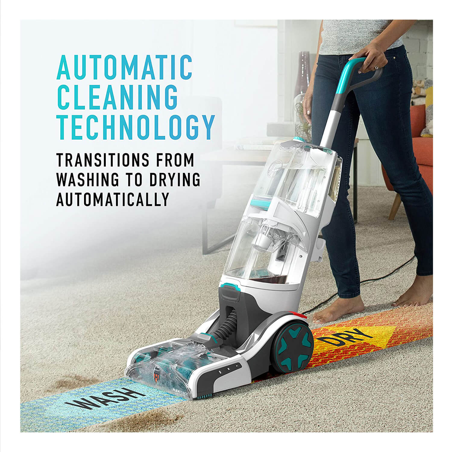 Hoover SmartWash+ Automatic Carpet Cleaner FH52000 - Image 12