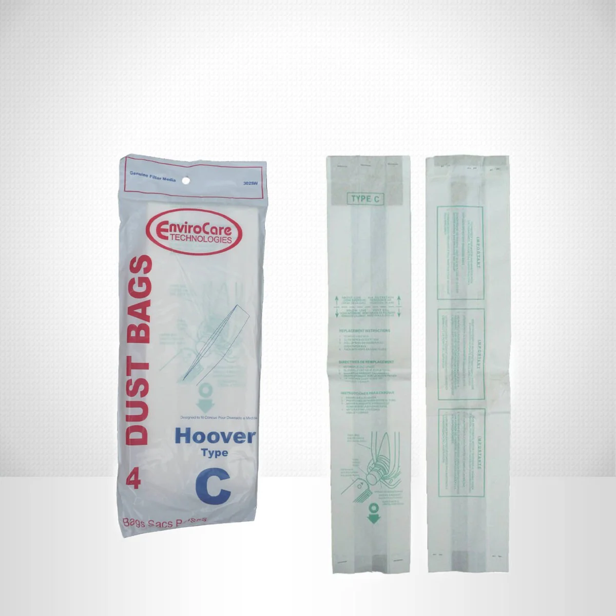 EnviroCare Hoover C Bags (4 Pack) - Image 3