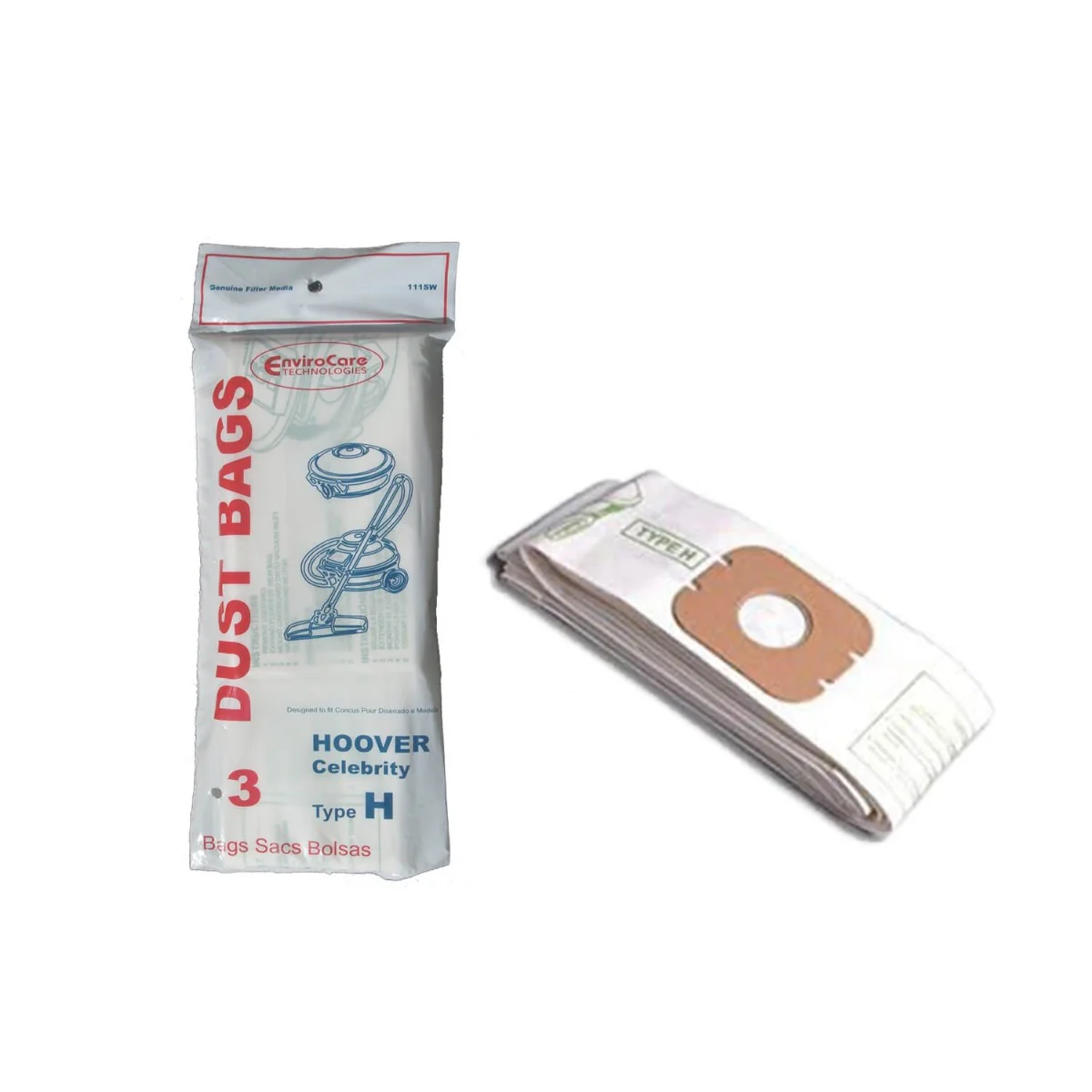 Hoover Type H Celebrity Canister Vacuum Bags (3 Pack) by EnviroCare - Image 2