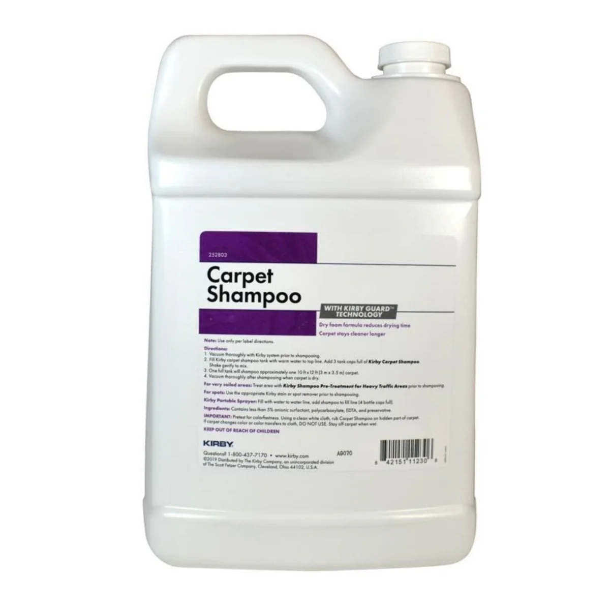 Kirby Allergen Vacuum Shampoo - Lavender 1 Gallon - Image 3