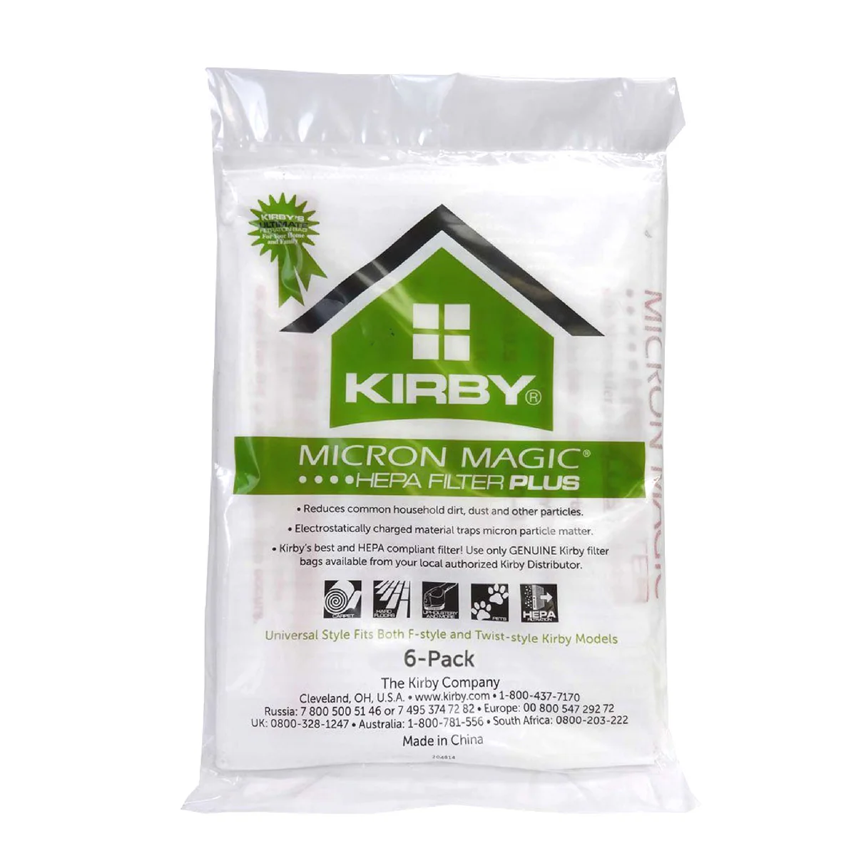 Kirby Universal Fit HEPA Plus Micron Magic Filtration Vacuum Bags - 6 pk - Image 4