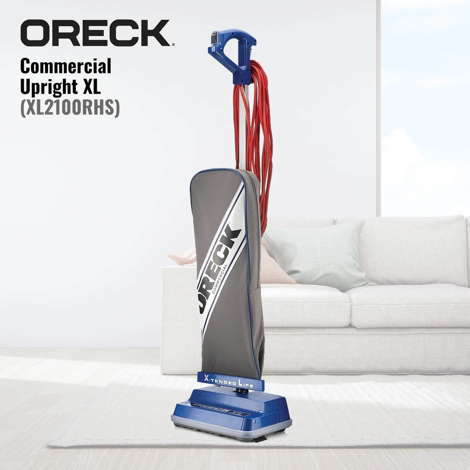 Oreck Commercial Upright Vacuum Cleaner XL 8LB XL2100RHS (Blue) - Image 3