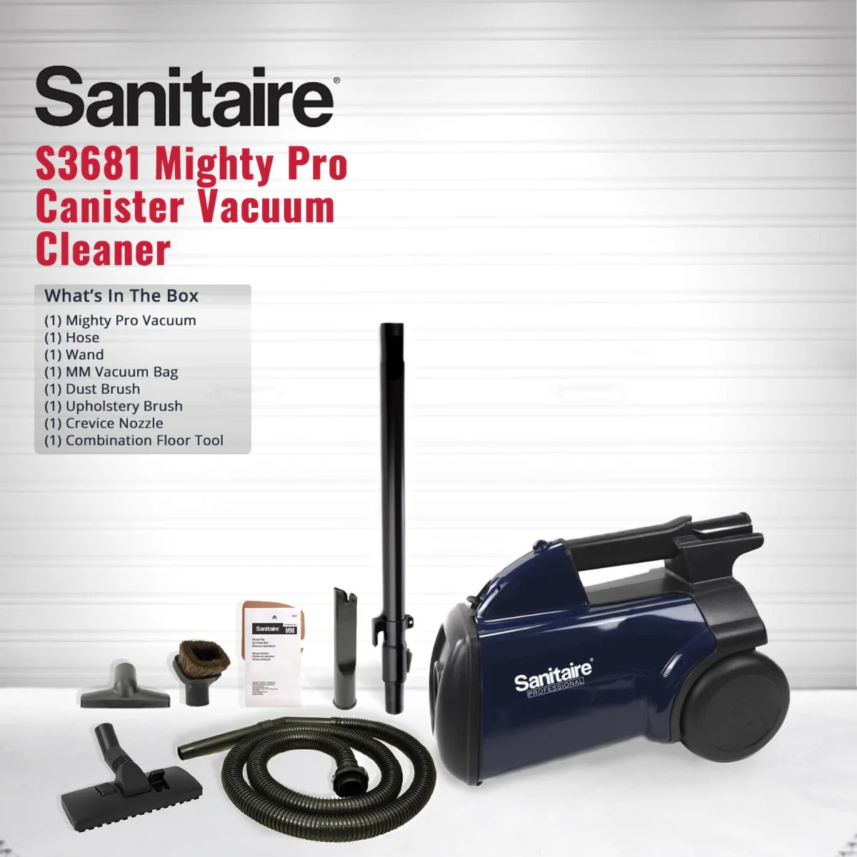Sanitaire S3681 Mighty Pro Canister Vacuum Cleaner - Image 5