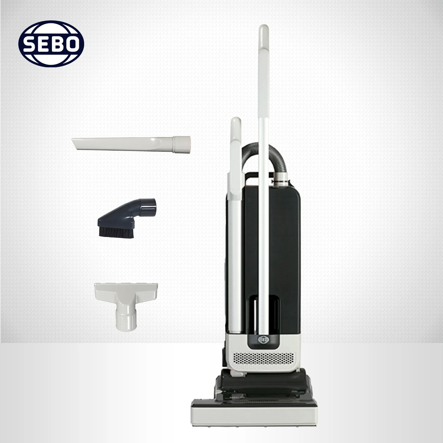 SEBO 350 MECHANICAL Commercial Grade Upright Vacuum Cleaner 91313AM (Gray) - Image 4