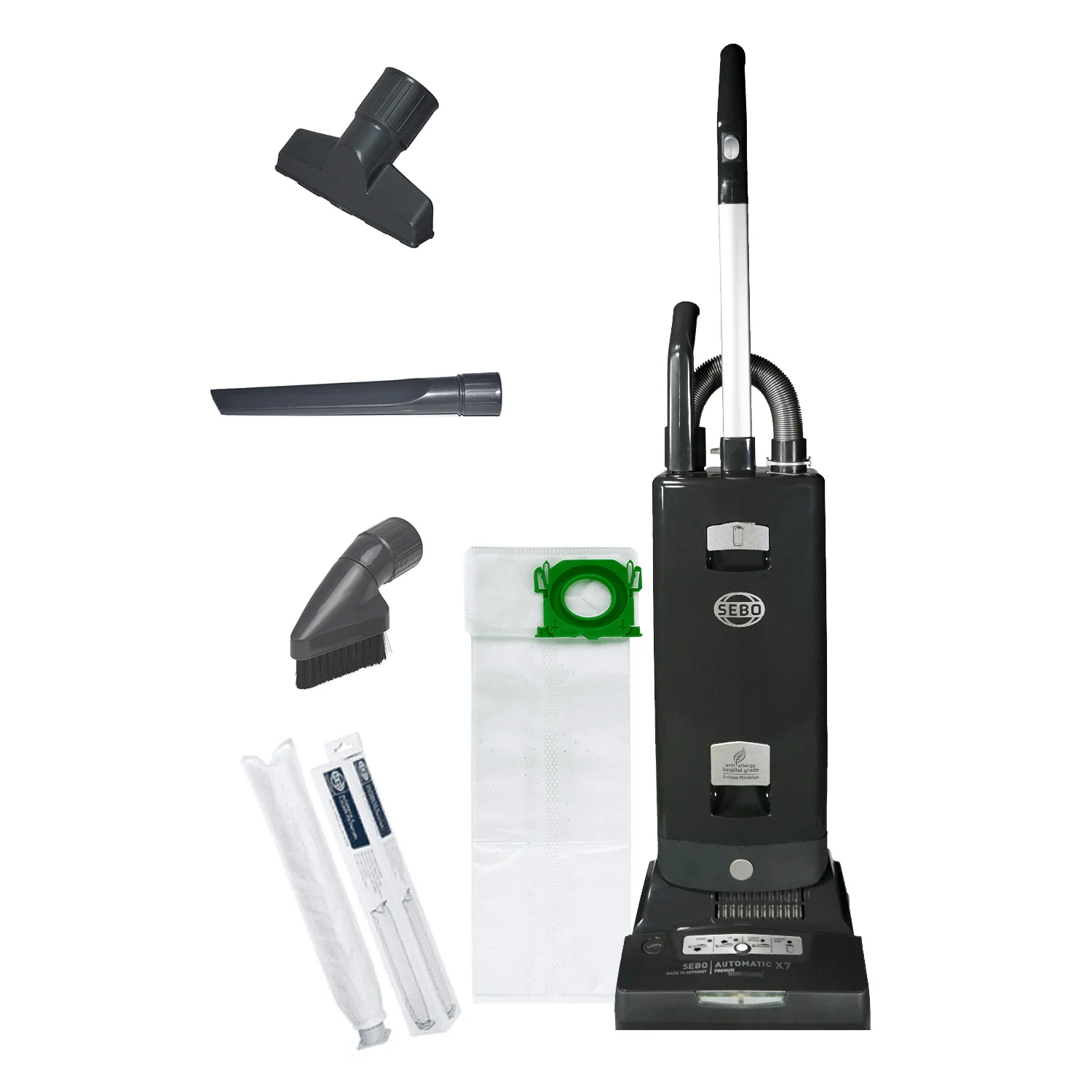 SEBO Automatic X7 Premium Upright Vacuum Cleaner 91543AM (Graphite Grey) - Image 4