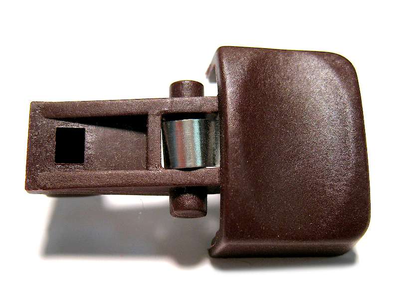 Sebo Release Button with leaf spring - burgundy