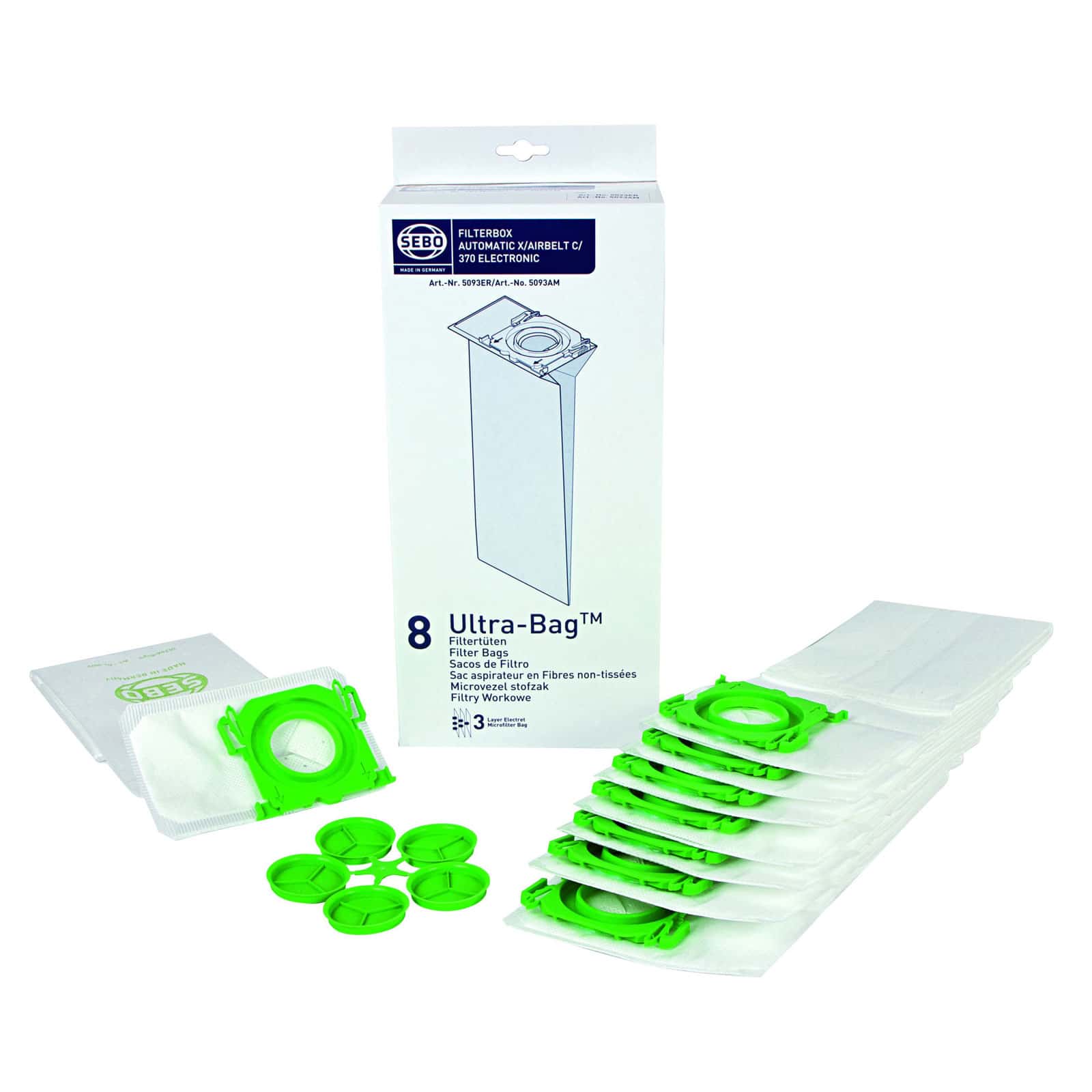 Sebo X, G , C , 370 Series Ultra Vacuum Bags # 5093AM - Image 2