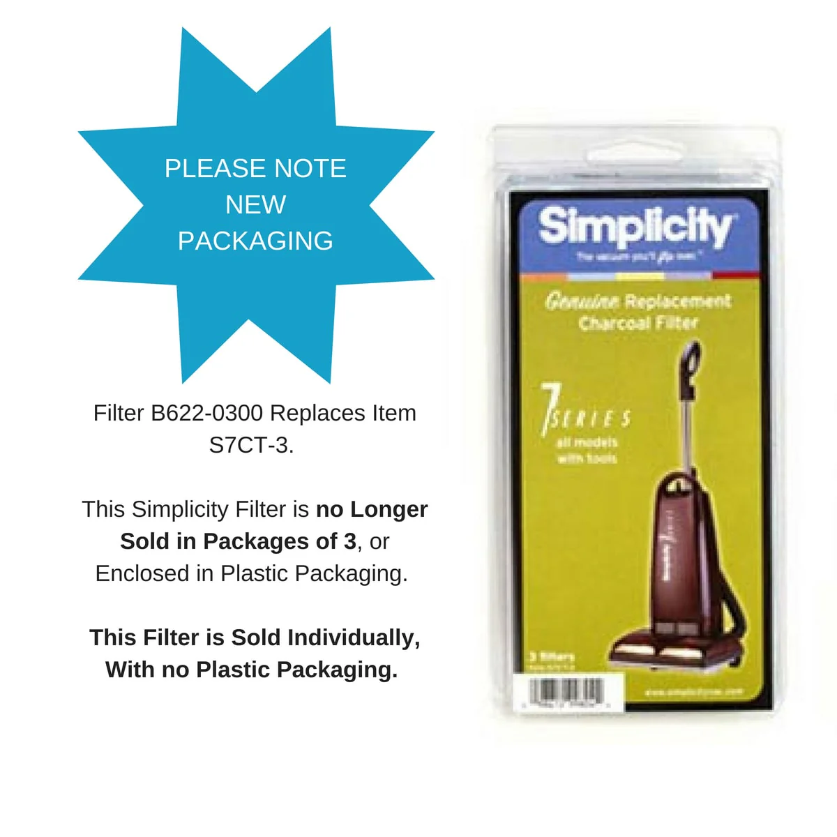 Simplicity 7 Series Charcoal Secondary Filter B622-0300- For Models With Tools - Image 5