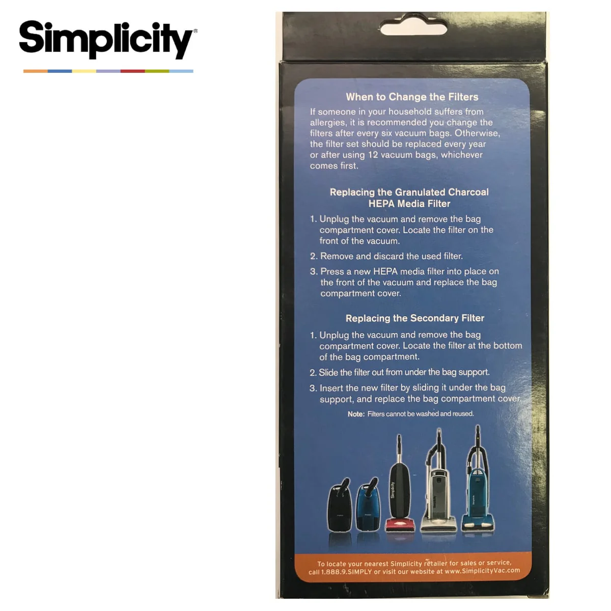 Simplicity Symmetry SF20G Granulated Charcoal HEPA Media Filter - Image 4