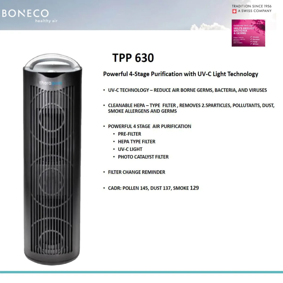 Envion Therapure TPP630 Tower Air Purifier by BONECO - Image 3
